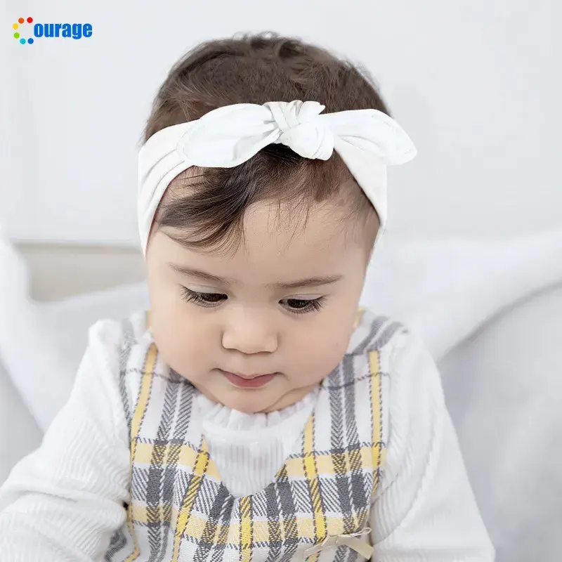 Cesaret moda özel yumuşak uyku Hairband kadınlar için bebek süblimasyon Polyester spor makyaj bebek Headbands kadınlar