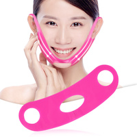 Bandeau facial réutilisable en silicone pour le lifting des joues et du menton, bandage amincissant doux pour la peau, sangle confortable pour le visage en V, OEM