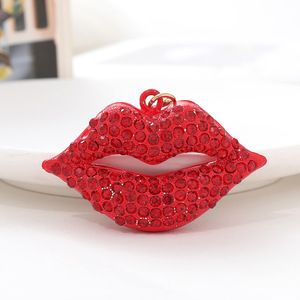 Rouge à lèvres de luxe en alliage de zinc, étanche, en forme de cœur, orné de strass en cristal et de zircone cubique, pour femme, romantique et charmant - Product Image 4