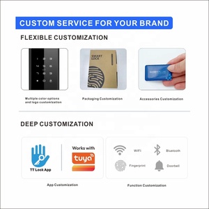 Cerradura Inteligente para Puerta Keyplus Biométrica Ttlock 5.0, Sistema de Cerradura sin Llave con Huella Dactilar, WiFi Tuya, Cerradura Inteligente para el Hogar TL-100 - Product Image 6