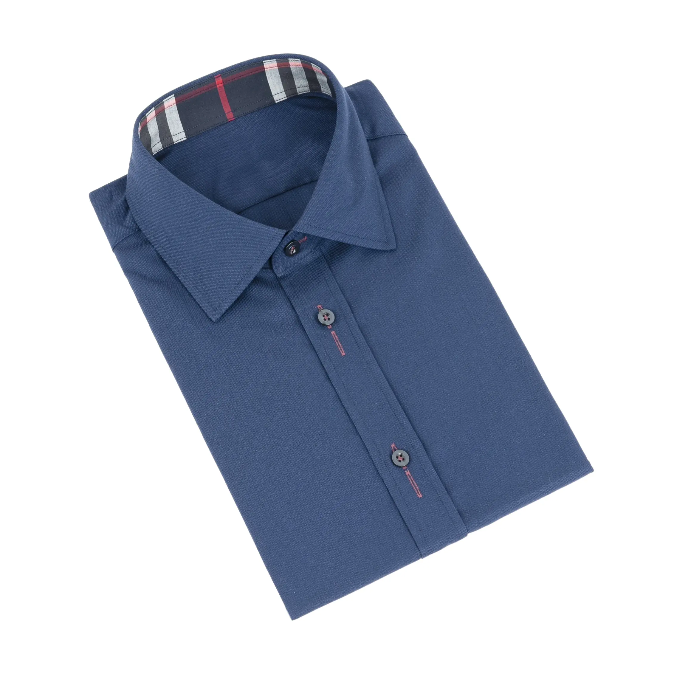 Dernière conception de chemise de mode pour hommes sur mesure col contrasté patte et manchette sur mesure chemises de haute qualité pour hommes