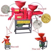 Décortiqueuse de riz combinée haute performance pour usage domestique 6N40-9FC20 avec tamis vibrant et broyeur de maïs