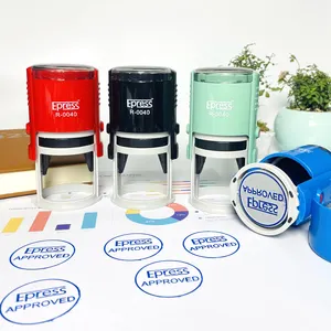 Making Machine 40 Mm Round Shiny Stamp Personalized Company Custom Stamp Seal Self Inking