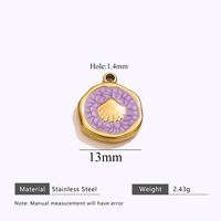 Pendentifs de bijoux fantaisie en acier inoxydable, breloques pour bracelets, accessoires de collier en émail DIY, pendentifs pour collier