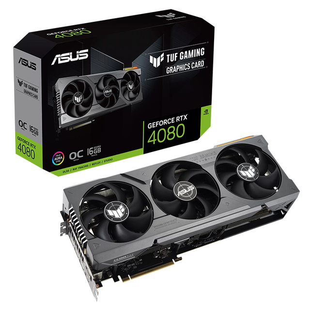 Used ASU'S TUF Gaming GeForce RTX 4080 16GB GDDR6X OC Edition Graphics Card With 16GB GDDR6X 256-bit Memory Support OverClock
