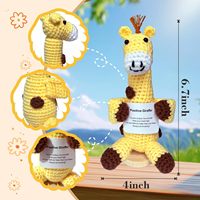 Poupée Patate Tricotée Inspirante en Polyester Faite à la Main au Crochet, Motif Raton Laveur, 120 Styles, Cadeau de Noël et de Remise de Diplôme