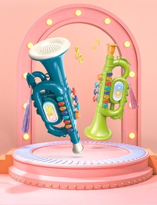 Trompeta Electrónica Musical de Juguete con Luces, Colorida, Simulada, para la Educación Infantil, Instrumento Musical de Plástico, Venta al por Mayor - Product Image 2