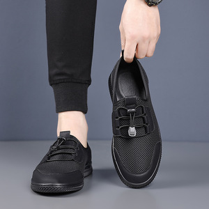 Zapatos de Verano para Hombre, Transpirables, de Malla, con Punta Cerrada, Suela de Goma, Diseño Casual con Cordones, Cómodos y Ligeros para Caminar - Product Image 4