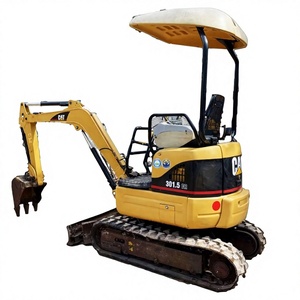 รถขุดขนาดเล็ก Caterpillar Cat 301.5 มือสอง ได้รับการรับรองมาตรฐาน CE รถขุดตีนตะขาบ Caterpillar 1T รุ่น 301.5 301.7 303 พร้อมอุปกรณ์เจาะดิน - Product Image 1