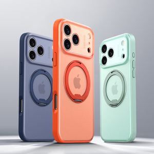 Di alta qualità in metallo 360 supporto mani libere TPU PC TPU custodia per telefono cellulare Cover per iPhone 17 Pro Max 17 aria - Product Image 1