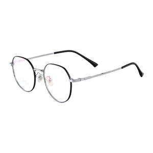 Montures de lunettes ovales en titane 6816, monture complète, verres en résine anti-lumière bleue, design unisexe - Product Image 2