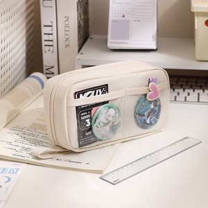 Estuche <span class=keywords><strong>de</strong></span> Lápices Holográfico Portátil <span class=keywords><strong>de</strong></span> Gran Capacidad, 3 Capas, con Cierre, <span class=keywords><strong>de</strong></span> Tela Oxford, <span class=keywords><strong>para</strong></span> Estudiantes y <span class=keywords><strong>Adolescentes</strong></span>, Venta al Por Mayor - Product Image 3