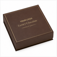 Luxuriöse Maßgefertigte Magnetische Schokoladen-Geschenkbox Starre Lebensmittelverpackungsbox mit Trenneinsatz für Pralinen Trüffel Desserts
