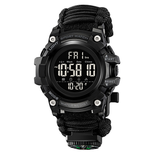 DSM11 SKMEI 1384-A4 <b>Men</b> <b>Digital</b> Sport <b>Watch</b> Black Braided Strap Waterproof LED Outdoor Style promotion gift - Product Image 1