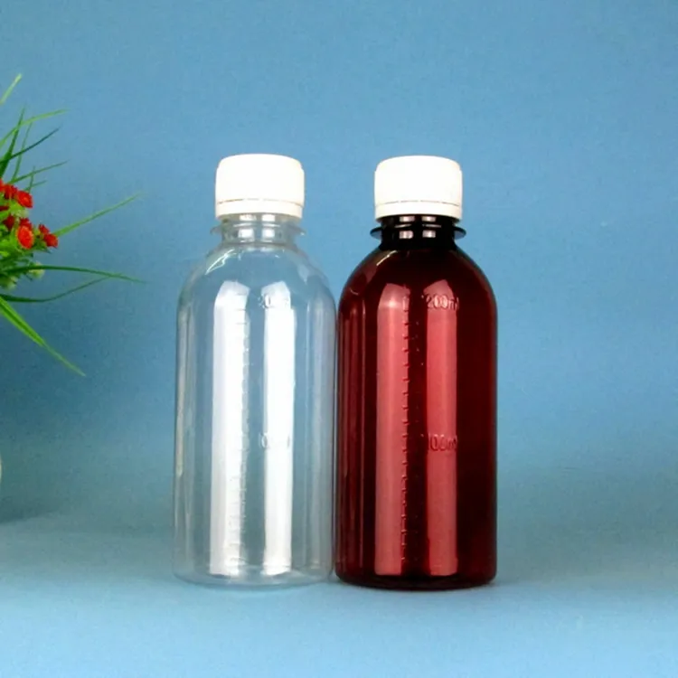 Bouteille d'eau liquide en plastique Transparent, avec échelle, PET, petit format, prix d'usine