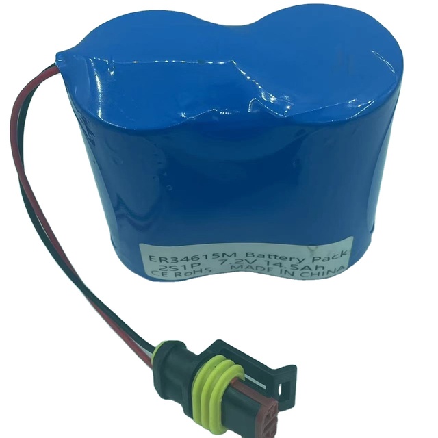 ER34615M Primary Lithium Thionyl Chloride 3.6V 14.5Ah Primary Lithium Battery for Alarm and Security Systems