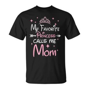 T-shirt « Ma princesse préférée m'appelle maman » pour les mères avec une fille, cadeau - Product Image 1