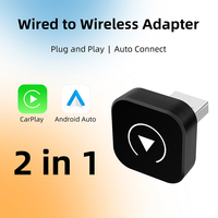 Rhythm Mini Ultra Wireless Carplay Dongle Plug and Play Channel Commande au volant filaire vers USB sans fil