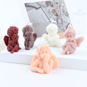 New Baby Angel Candle 100% Silicone Mold Handmade Chocolate Decoration Gypsum Aromatherapy Soap <b>Resin</b> OPP Bag - Product Image 3
