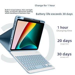 Nuevo Estuche con Teclado Inalámbrico Magnético Delgado y Desmontable Personalizable para Tablets <span class=keywords><strong>Redmi</strong></span> Pad 2 Pro de 12.1 Pulgadas para una Escritura Rápida - Product Image 2