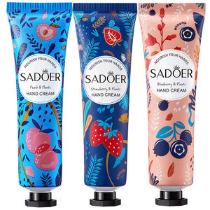 Krim Tangan <span class=keywords><strong>OEM</strong></span> ODM SADOER Ekstrak Buah Pelembap Pemutih Blueberry Lemon untuk Kulit Tangan Kering - Product Image 2