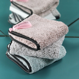 Serviette unique nettoyante en profondeur Carré Réutilisable <span class=keywords><strong>Coton</strong></span> biologique naturel - Product Image 2