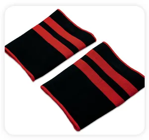 Cotoveleira de proteção esportiva de nylon elástica de tricô vermelho clássico OEM/ODM para beisebol