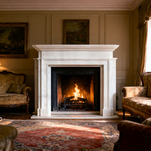 大理石彫刻 四季を通じて人気の高い クラシックでモダンなデザインの手作り暖炉石彫刻 - Product Image 6