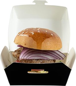 Factory Custom Size Logo Printed Pattern Restaurant Take Away French Fries Hamburger Burger Fried Chicken Packaging <b>Box</b> - Product Image 4