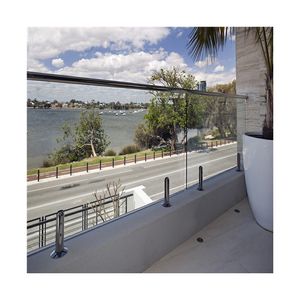 Système de balustrade <span class=keywords><strong>sans</strong></span> cadre en acier inoxydable brossé PRIMA, résistant à la rouille, protégé contre les UV, pour balcon extérieur et <span class=keywords><strong>escalier</strong></span> - Product Image 1