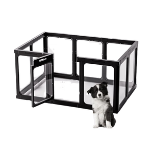 Zjh ידידותי לסביבה פלסטיק מודרני משחק פלייפן/חיצוני 10 חלקים סט ברור דלת קל 50x33.5x24 אינץ' - Product Image 1