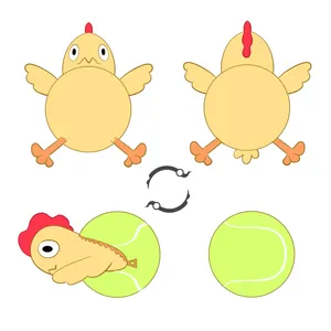 2023 OEM工場格安卸売ソフトかわいいフリップおもちゃテニスは子供のための鶏のおもちゃのギフトになります