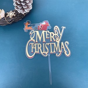 Adornos Acrílicos para Pasteles Navideños, Diseños <span class=keywords><strong>de</strong></span> <span class=keywords><strong>Renos</strong></span>, Trineo y Papá Noel para Decoración <span class=keywords><strong>de</strong></span> Postres en Fiestas <span class=keywords><strong>de</strong></span> Navidad - Product Image 5