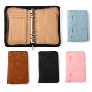 Tùy chỉnh A4 A5 A6 PU da 6 Vòng chất kết dính bao gồm với dây kéo tài liệu clipboard thư mục 2022 điều hành danh mục đầu tư thư mục tập tin - Product Image 5