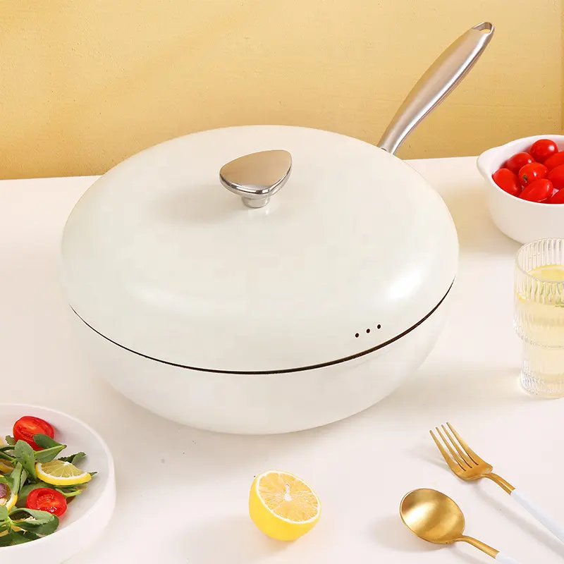 Cổ phiếu mới đến đúc nhôm đồ nấu nướng nhôm Pan chậu và chảo không dính Frying Pan soong