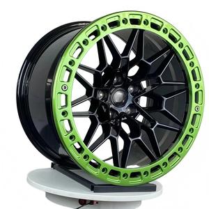 Rines Forjados Monoblock Beadlock Cóncavos Profundos en Verde, Rojo y Negro para BMW 5X112 5X120 17X 10 18X 9 19X9.5/10 - Product Image 3