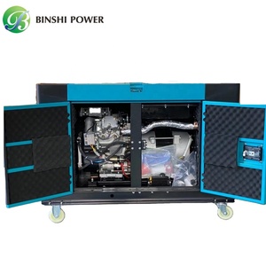Groupe électrogène diesel silencieux Binshi Power à double cylindre, refroidi par eau, sur roues, à châssis ouvert, 1800 tr/min, portable pour la <span class=keywords><strong>maison</strong></span> - Product Image 3