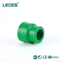 Raccord de réduction PPR à souder, raccord de réduction à emboîtement vert, raccord PPR certifié NSF DVGW CE ISO WRAS pour plomberie
