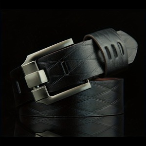 <span class=keywords><strong>Cintura</strong></span> da uomo in pelle PU, fibbia quadrata, <span class=keywords><strong>cintura</strong></span> per jeans, regalo ideale e per l'uso quotidiano - Product Image 4