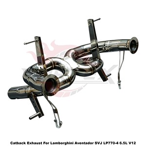 ระบบท่อไอเสียแบบตรง Vortex SS304 สำหรับ Lamborghini Aventador SVJ LP770-4 6.5L V12 Performance แบบติดตั้งได้โดยตรง - Product Image 4