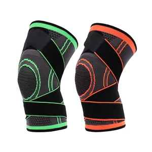 Professional Knee Support Sleeves Non-Slip Kneepads Sports Protective Gear For Volleyball Basketball Adjustable Strap Knee Brace