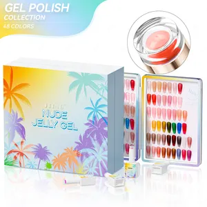 JTING Hottest Summer jelly gel 48colors Free custom collection set box Unique brand OEM nail supplies gel nail polish