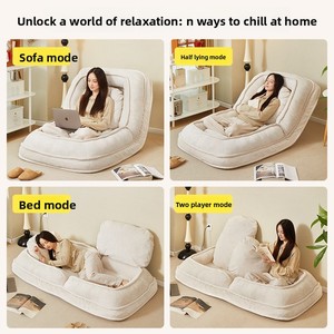 Cama Reclinable Plegable Minimalista Moderna, para Dormir, Balcón, Tatami, Dormitorio Individual, Desmontable, Lavable, Sin Ensamblaje JM- - Product Image 5