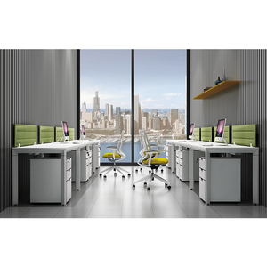 Escritorio de oficina modular moderno de alta calidad, estación de trabajo, compartimento convertible, partición, varios estilos para muebles de panel de Villa - Product Image 5