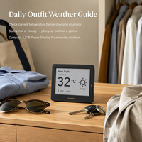 Kylendar Mini 4.2" Station météo de bureau intelligente avec écran E-Paper et Wi-Fi pour affichage des prévisions météo quotidiennes et des trajets domicile-travail