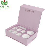 Boîte cadeau personnalisée de luxe à double porte magnétique, écologique, réutilisable, en papier artistique, en forme de livre, pour sérum de soin de la peau, blanc ivoire rigide