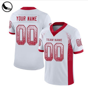 Camisa personalizada malha lisa decote em v bandeira americana futebol - Product Image 3