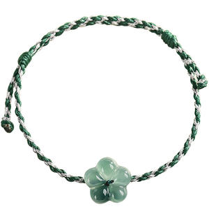 Bracciale <span class=keywords><strong>per</strong></span> Coppie Tiba in Tungsteno Naturale di Grado Superiore, con Fiore di Pesco Blu Acqua, Lavorato a Mano, <span class=keywords><strong>per</strong></span> Uomo e Donna - Product Image 5