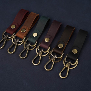 Genuine Leather Durable Coin <b>Holder</b> Keychain with Custom Logo and Rectangle Shape - Product Image 5
