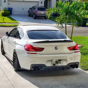 For <b>6</b> <b>Series</b> F06 4Door Gran Coupe M6/F13 2Door Coupe M6 Style Carbon Fiber Rear Diffuser 2011-2018 - Product Image 6
